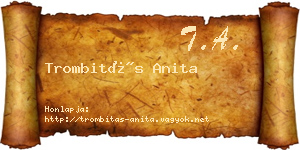 Trombitás Anita névjegykártya