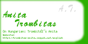 anita trombitas business card